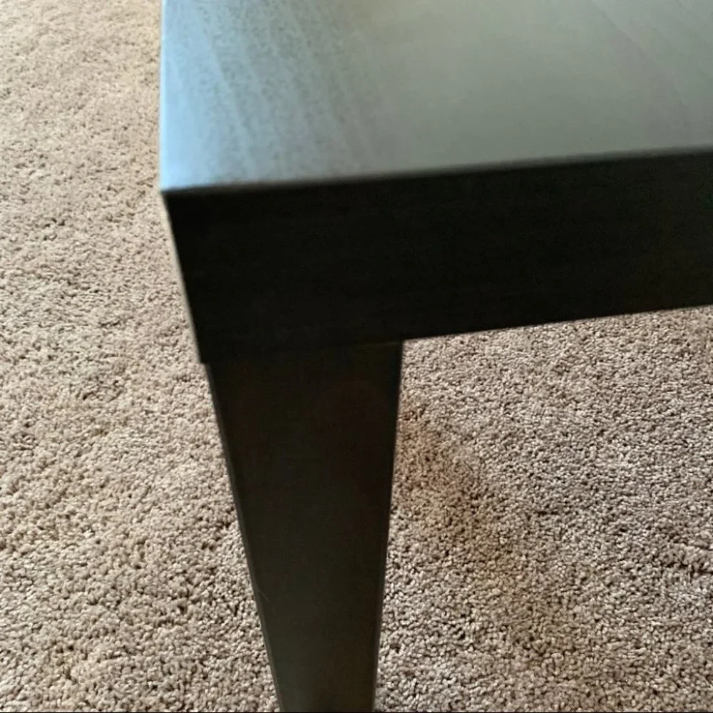 IKEA Side table, black-brown, 21 5/8x21 5/8 